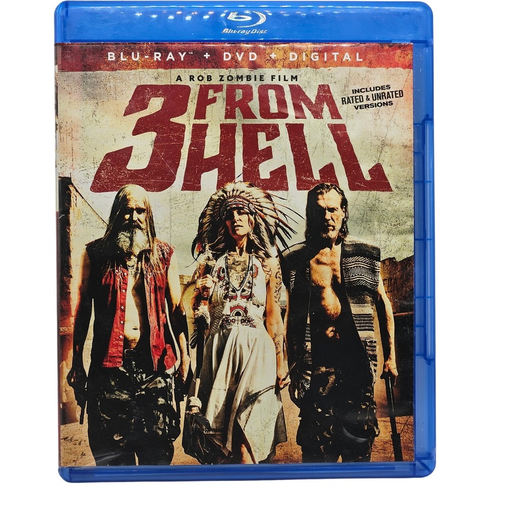 Lionsgate 3‎ From Hell Blu-ray DVD Movie Adult Blue Rob Zombie Horror Unrated